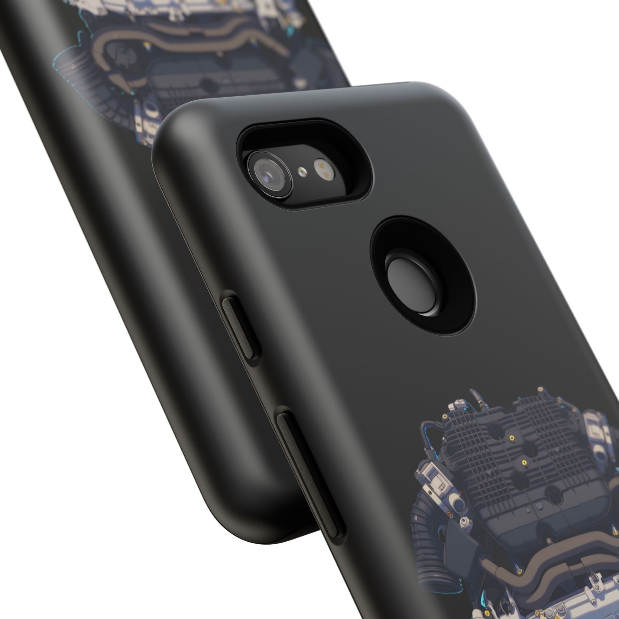 Engine Illustration Tough Phone Case – Automotive Car Lover Gift