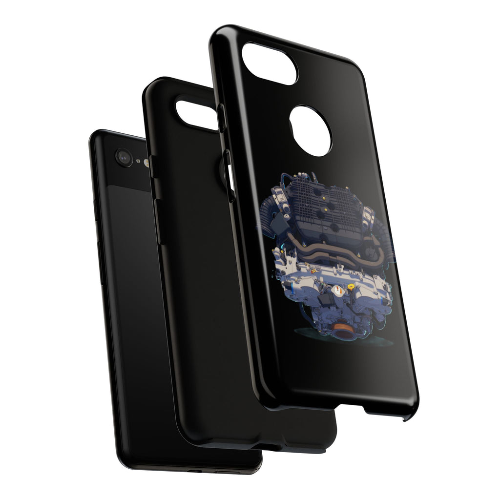 Engine Illustration Tough Phone Case – Automotive Car Lover Gift