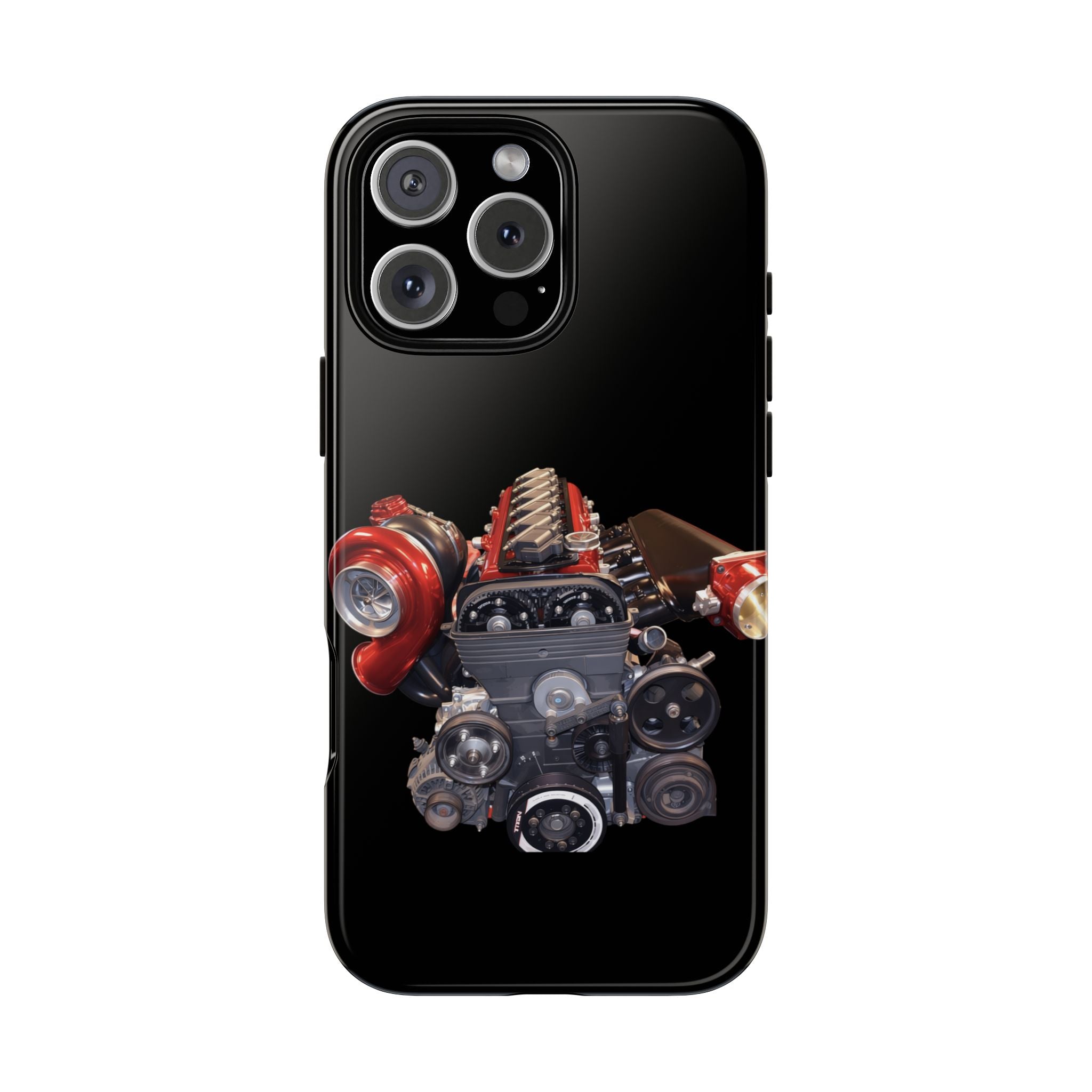 2JZ Phone Case — Black Tough Car Motor Illustration