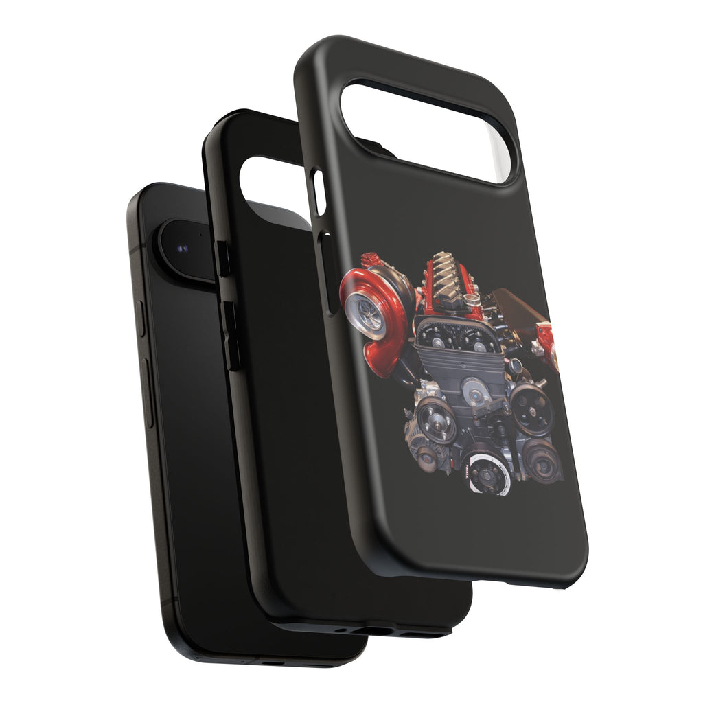 2JZ Phone Case — Black Tough Car Motor Illustration