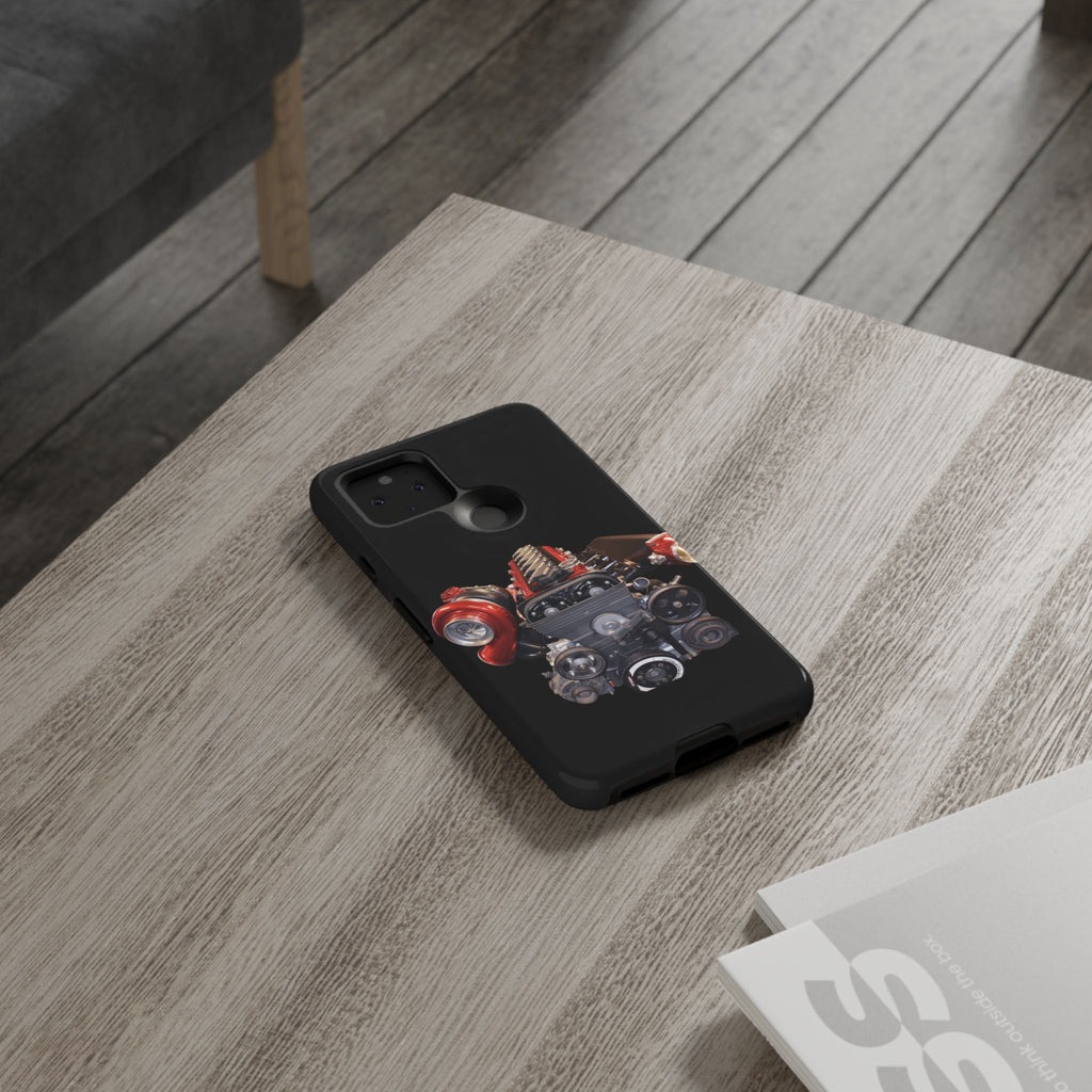 2JZ Phone Case — Black Tough Car Motor Illustration