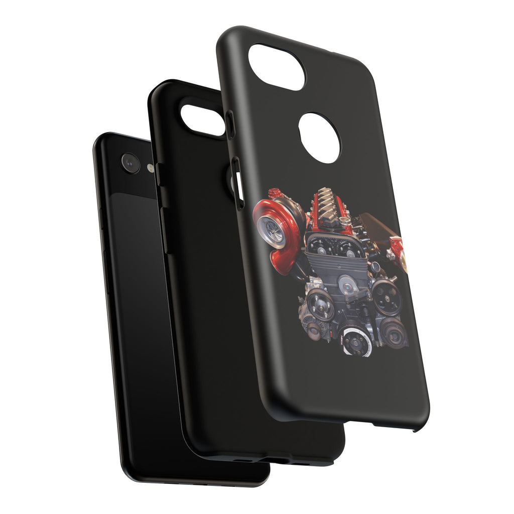 2JZ Phone Case — Black Tough Car Motor Illustration
