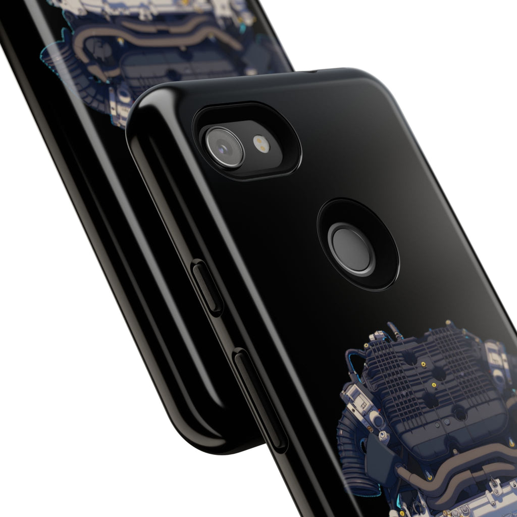 Engine Illustration Tough Phone Case – Automotive Car Lover Gift