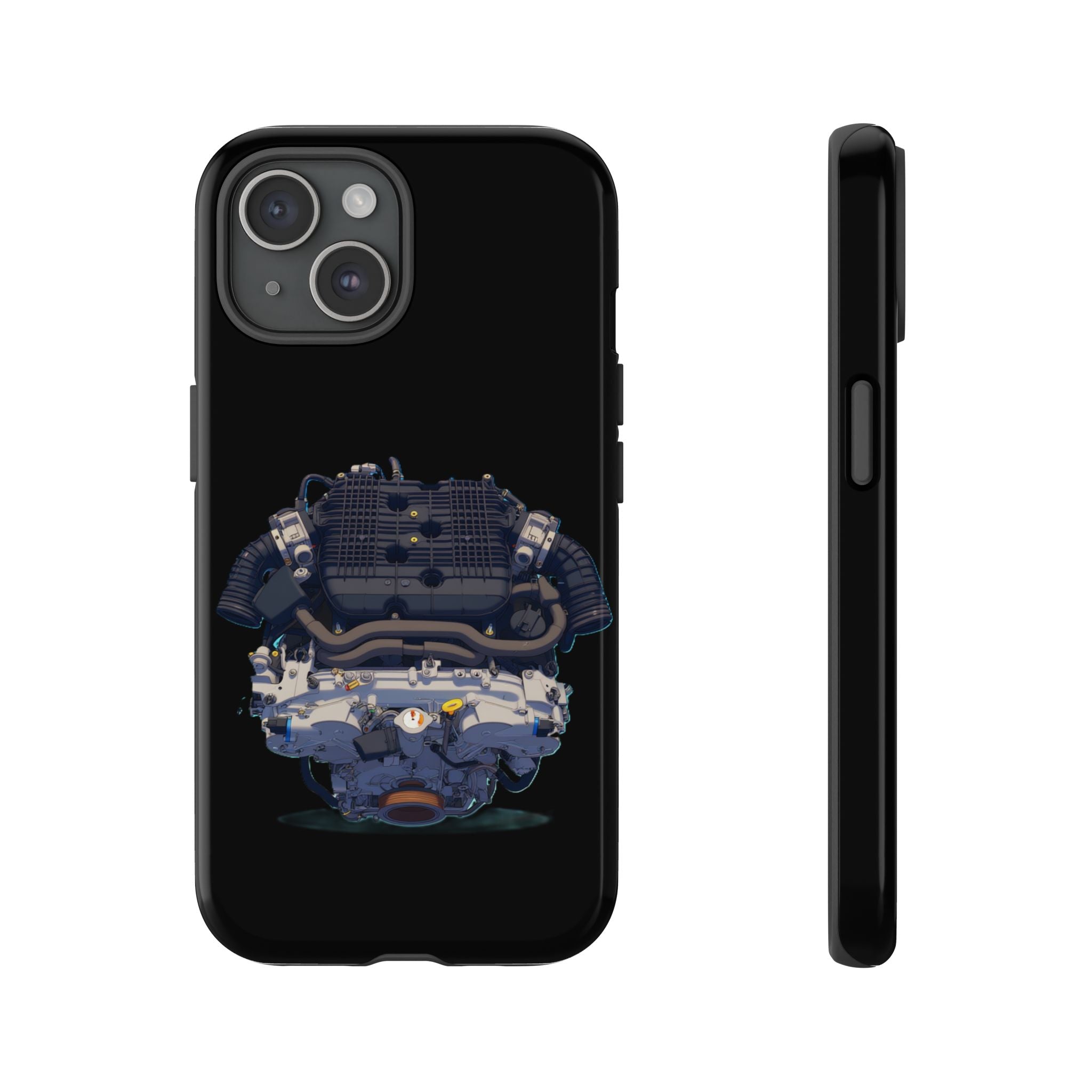Engine Illustration Tough Phone Case – Automotive Car Lover Gift