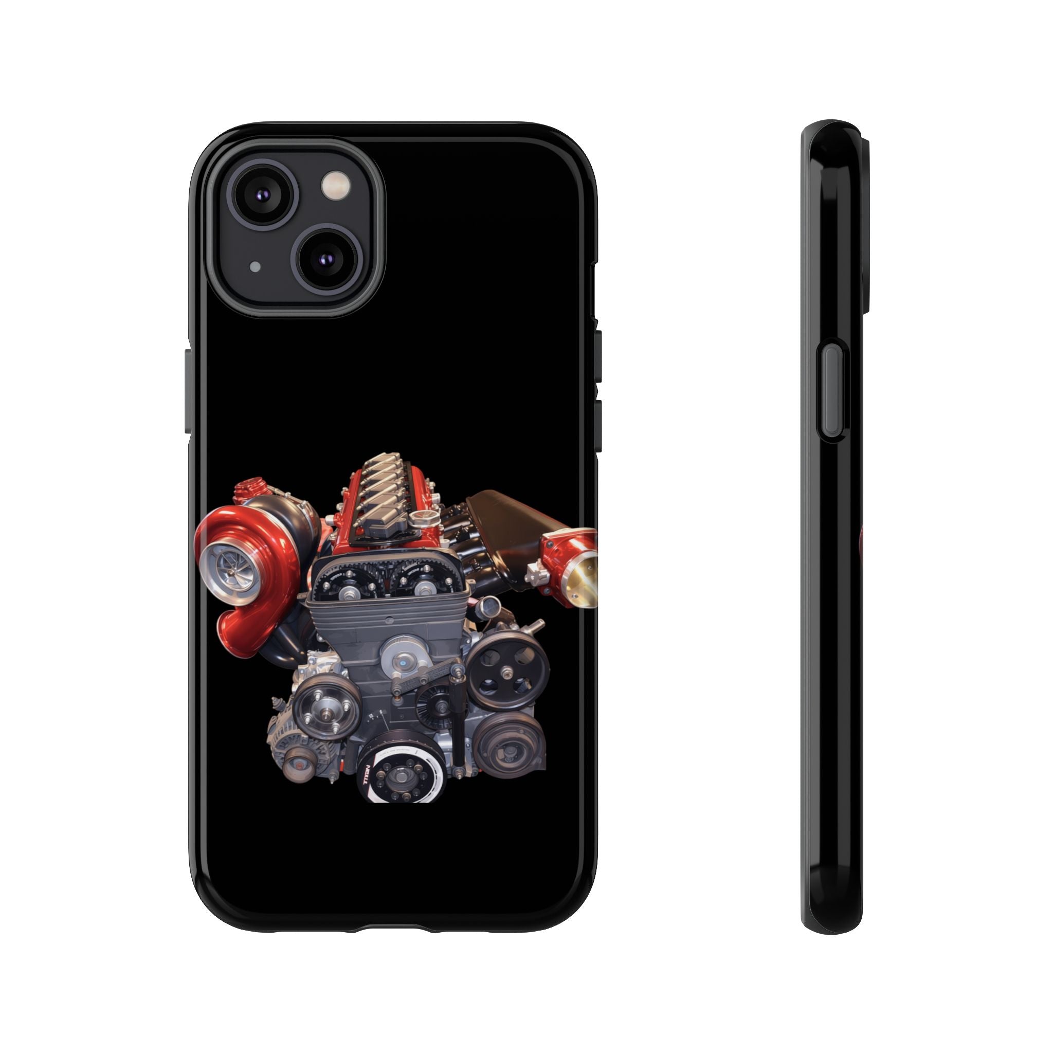2JZ Phone Case — Black Tough Car Motor Illustration