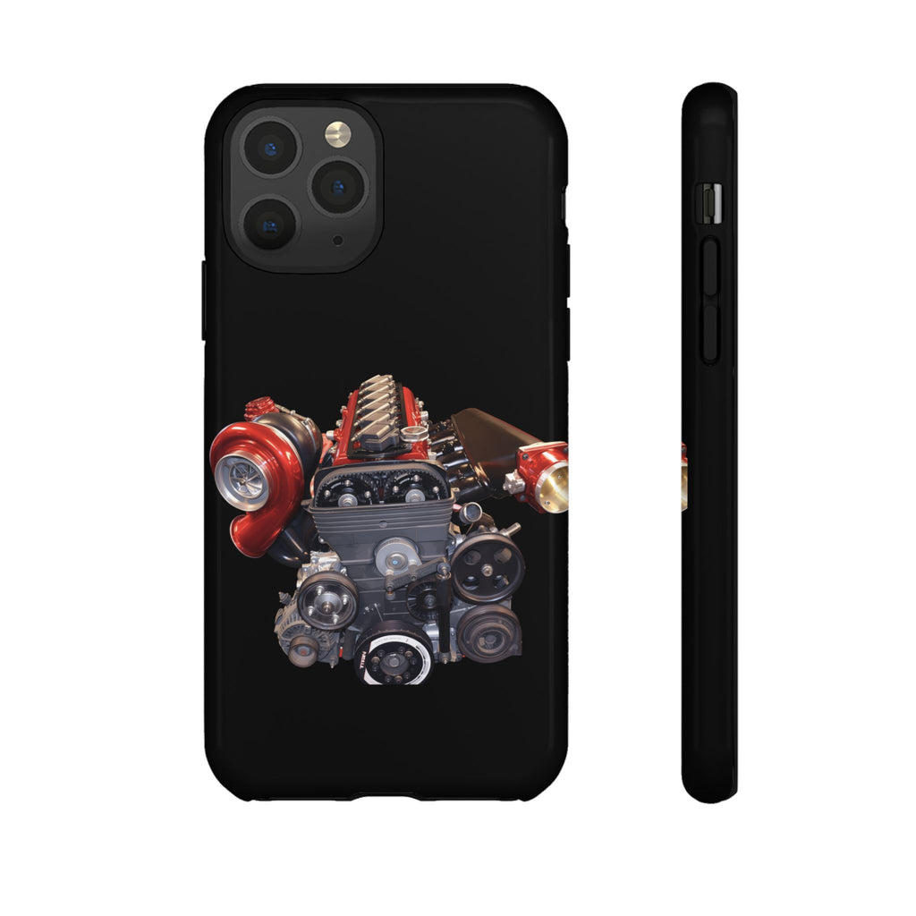 2JZ Phone Case — Black Tough Car Motor Illustration
