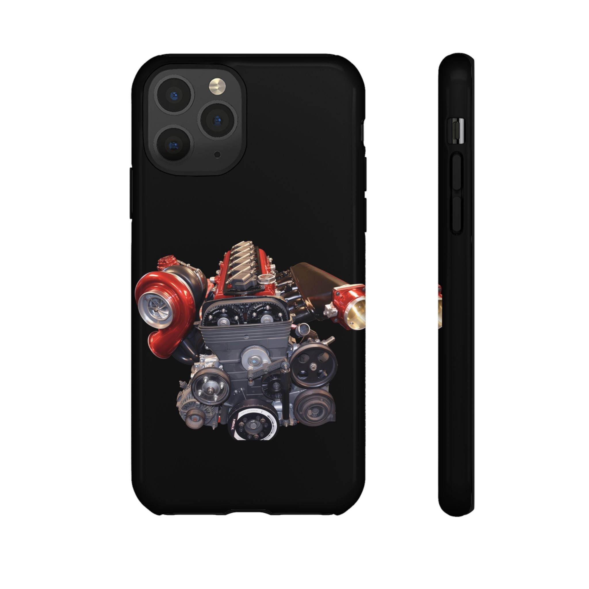 2JZ Phone Case — Black Tough Car Motor Illustration