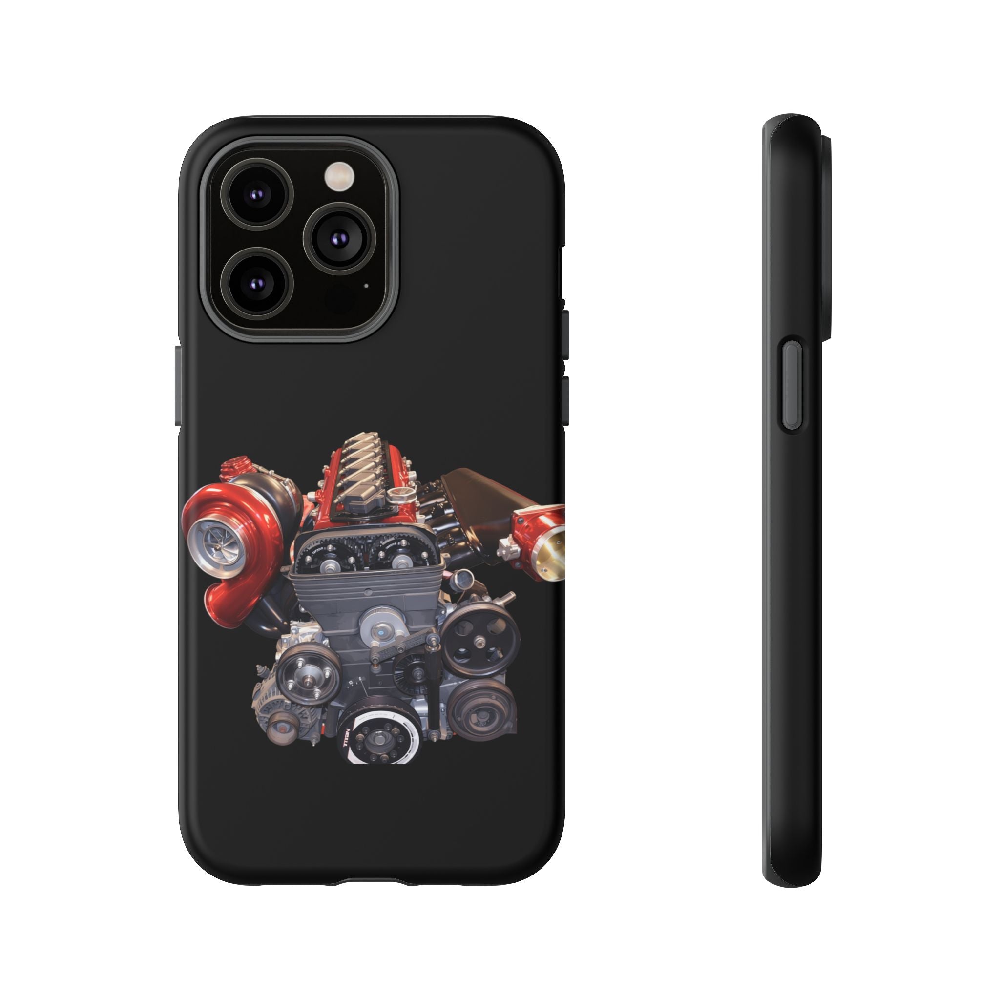 2JZ Phone Case — Black Tough Car Motor Illustration