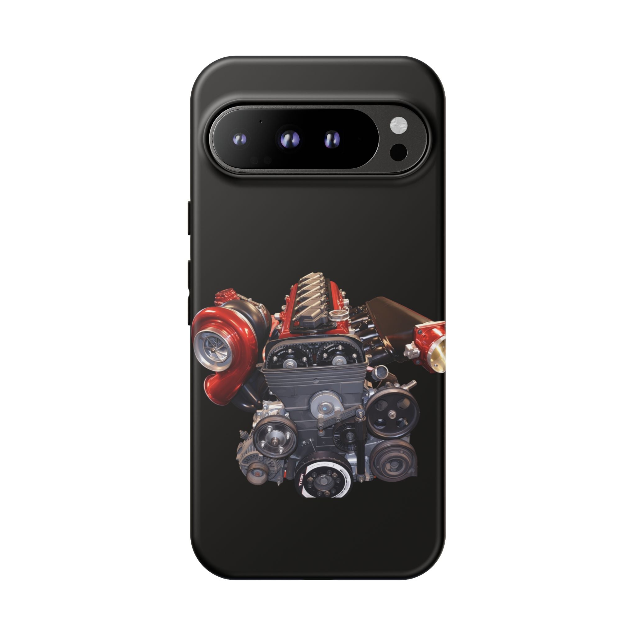 2JZ Phone Case — Black Tough Car Motor Illustration