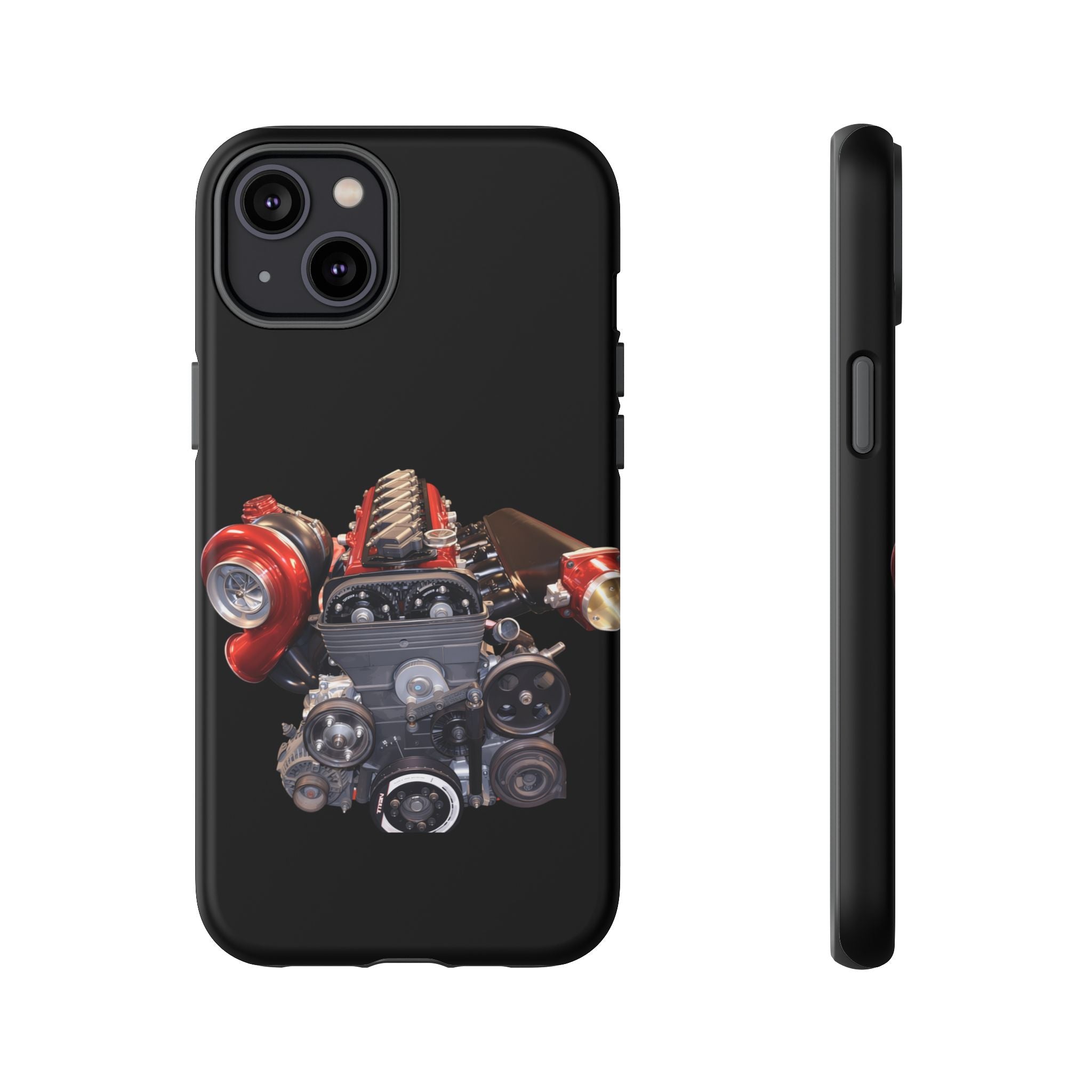 2JZ Phone Case — Black Tough Car Motor Illustration