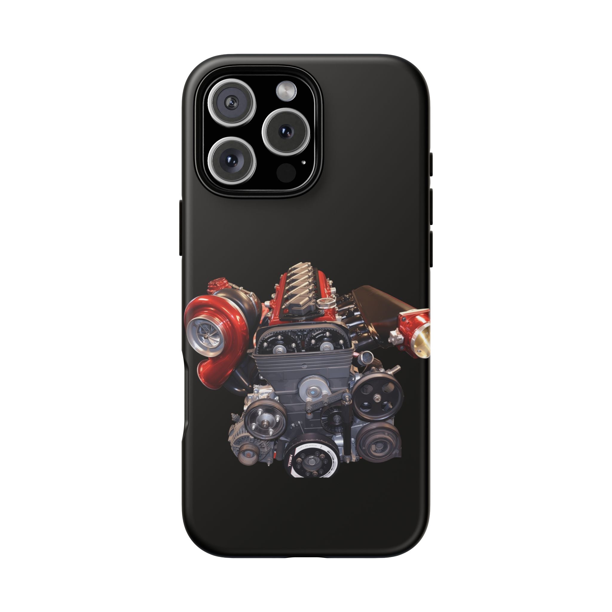 2JZ Phone Case — Black Tough Car Motor Illustration