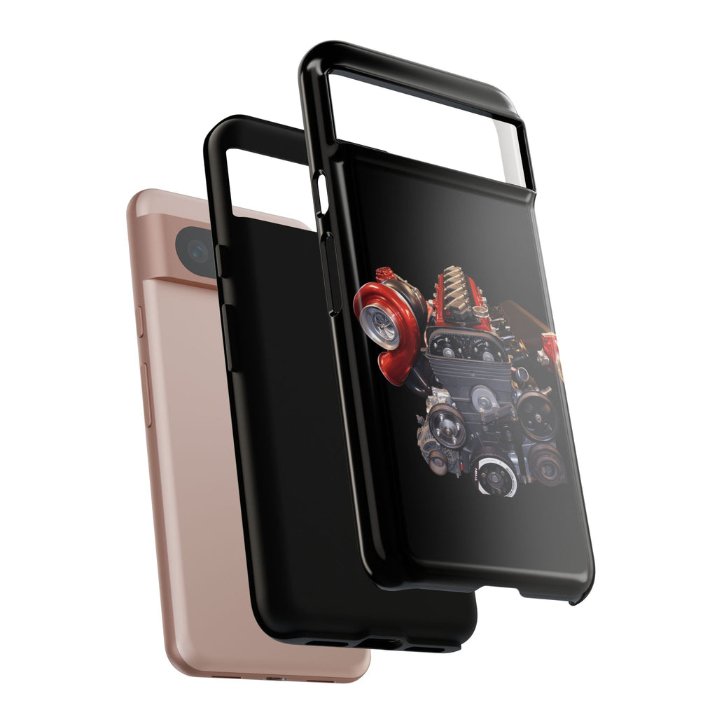 2JZ Phone Case — Black Tough Car Motor Illustration