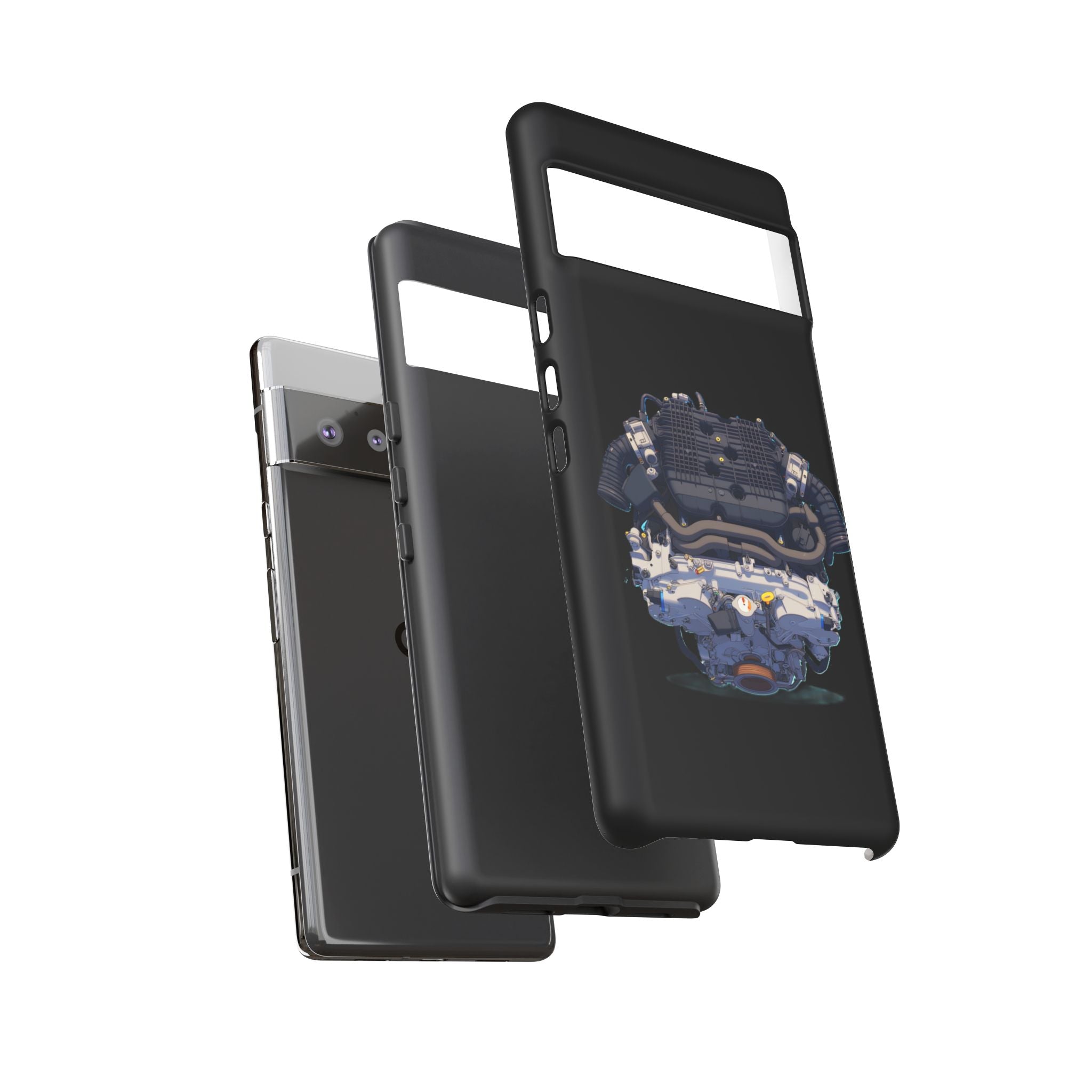 Engine Illustration Tough Phone Case – Automotive Car Lover Gift