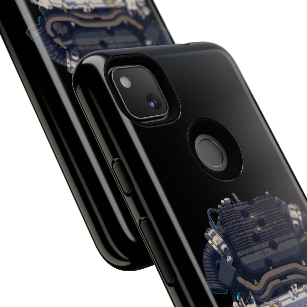 Engine Illustration Tough Phone Case – Automotive Car Lover Gift