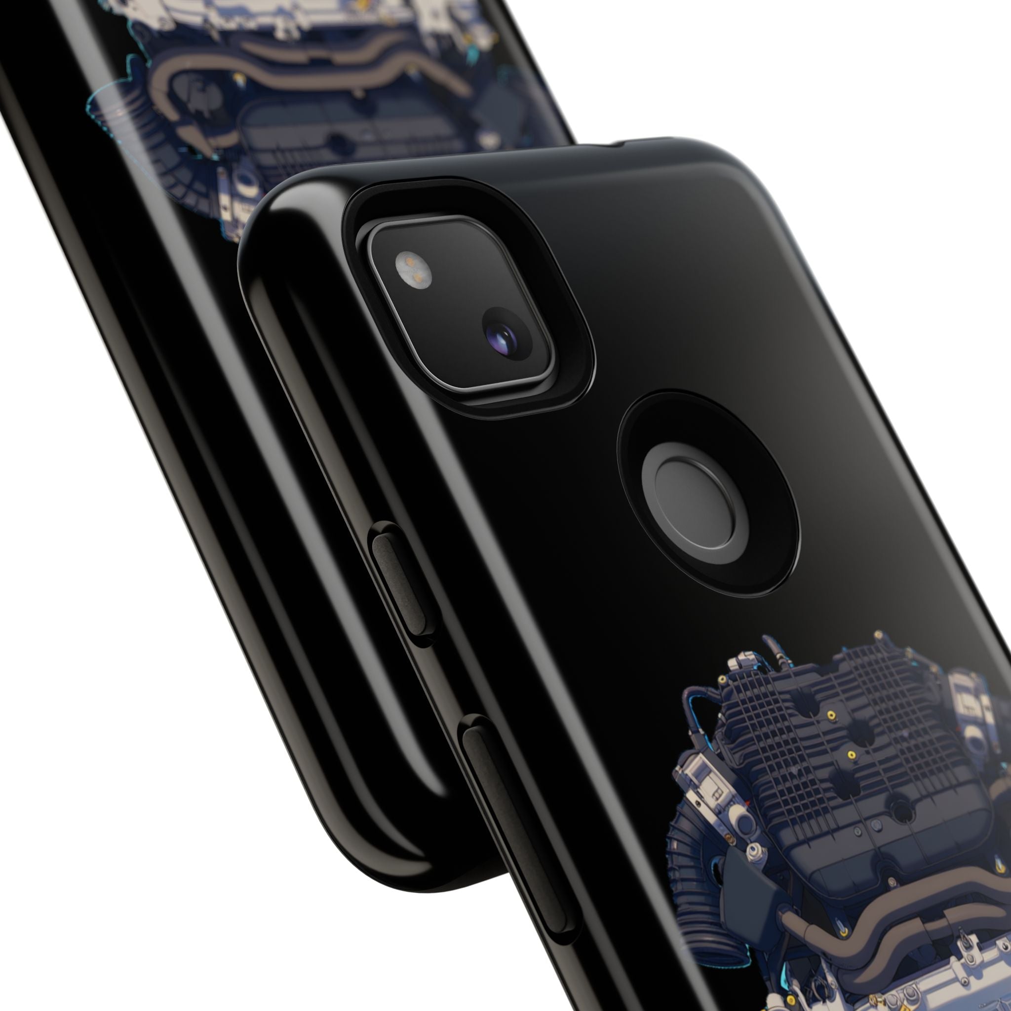 Engine Illustration Tough Phone Case – Automotive Car Lover Gift
