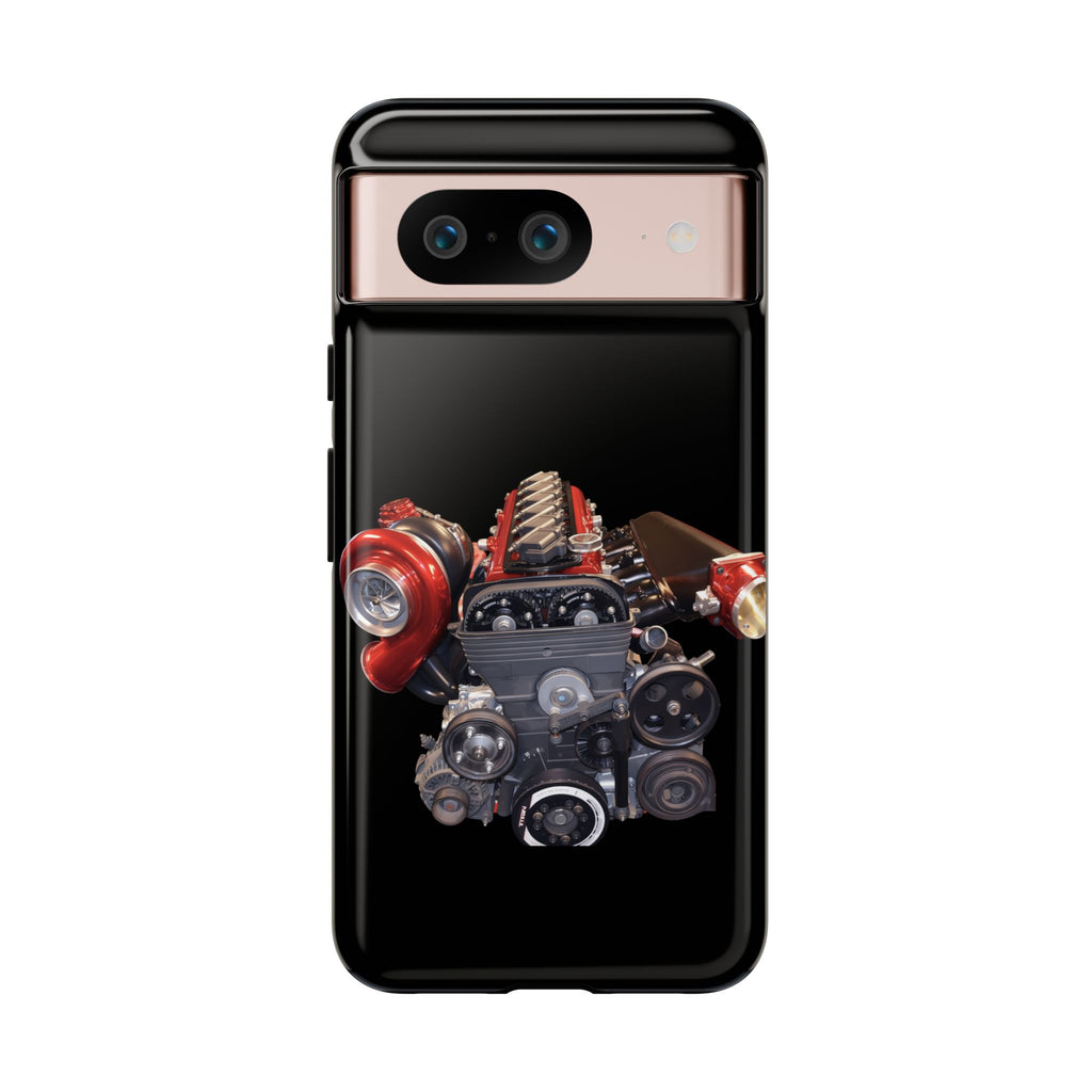 2JZ Phone Case — Black Tough Car Motor Illustration