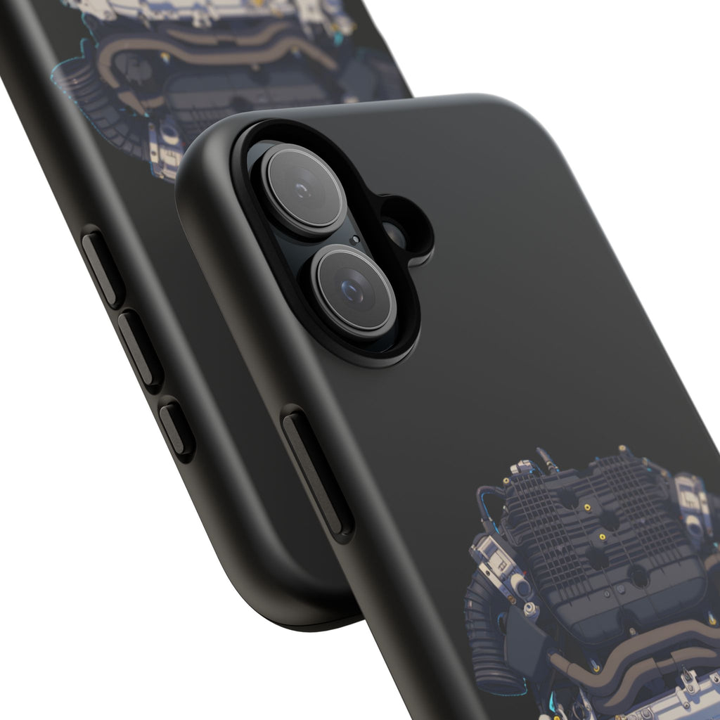 Engine Illustration Tough Phone Case – Automotive Car Lover Gift