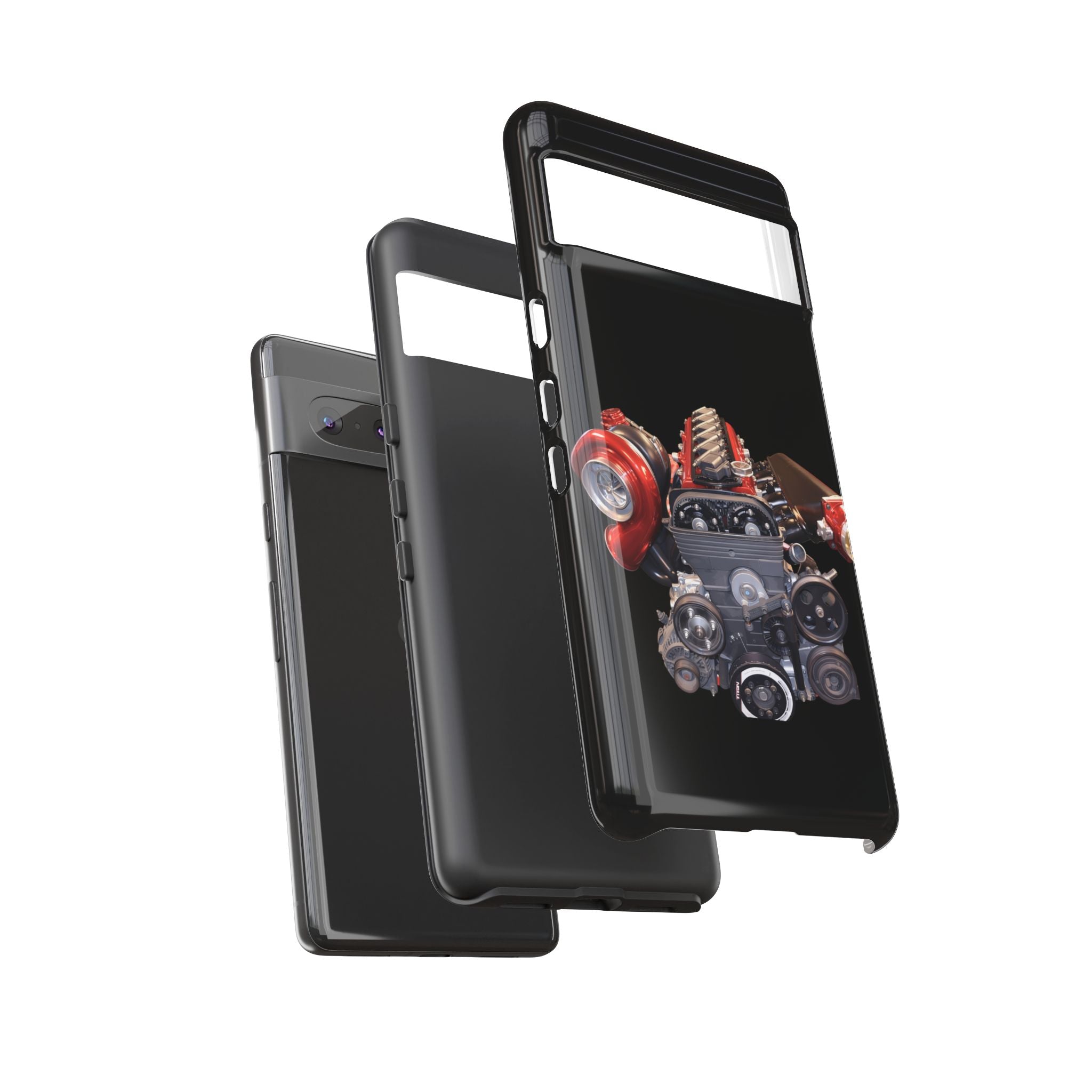 2JZ Phone Case — Black Tough Car Motor Illustration