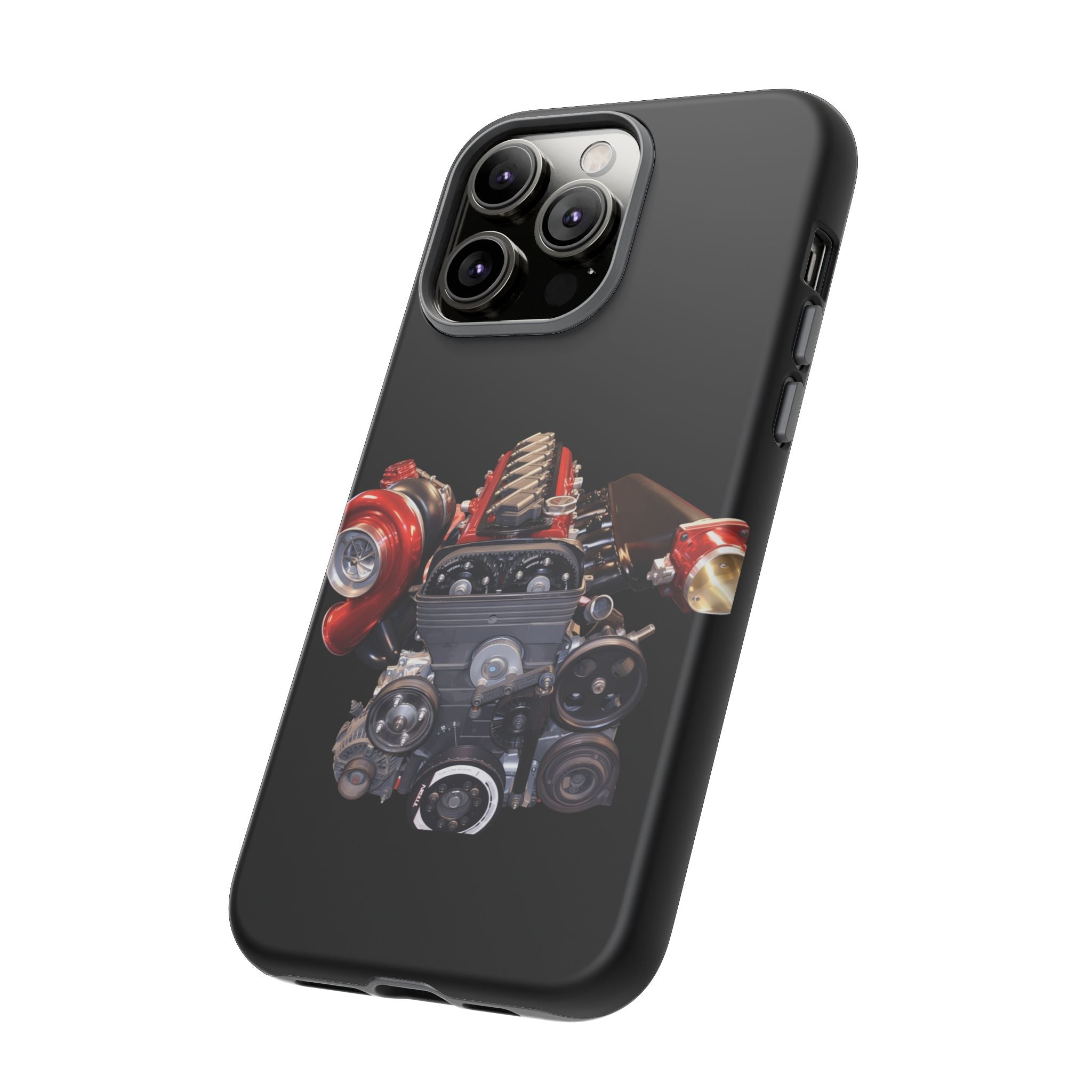 2JZ Phone Case — Black Tough Car Motor Illustration
