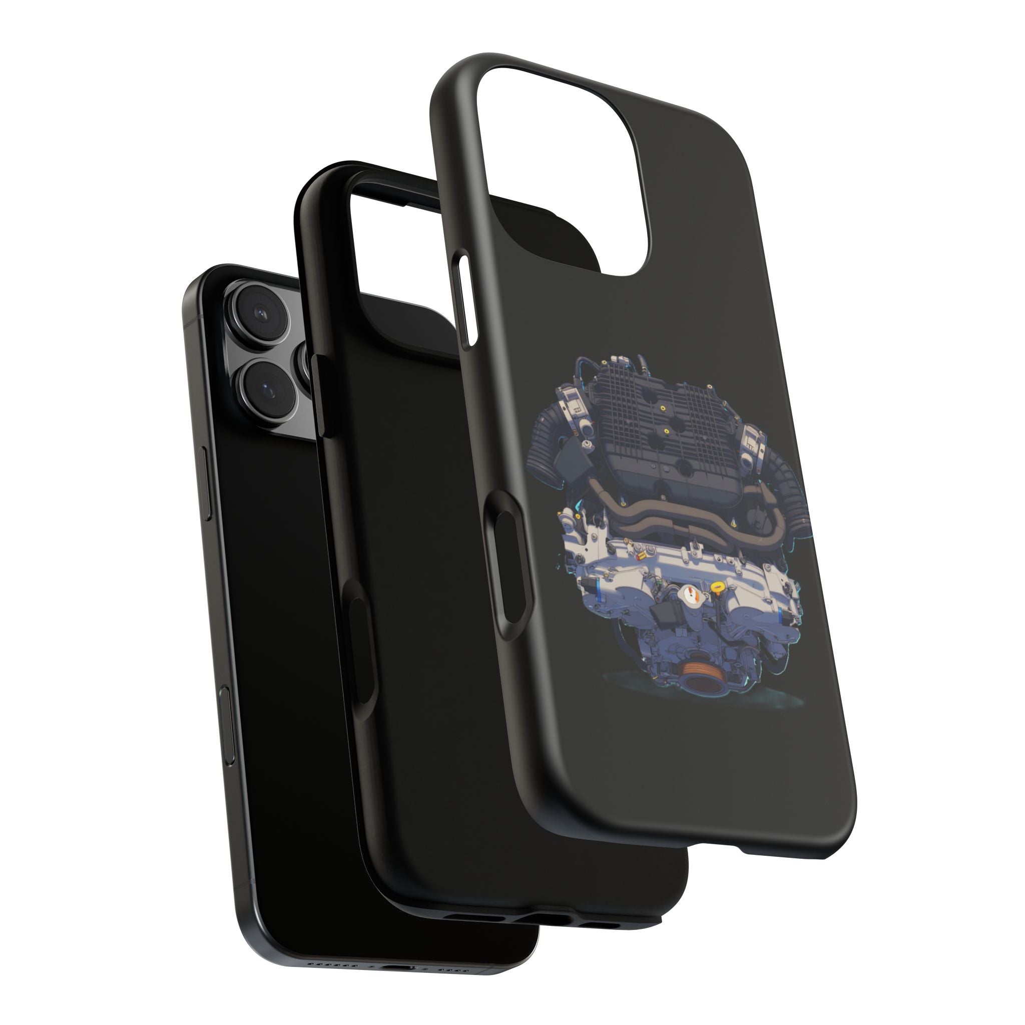 Engine Illustration Tough Phone Case – Automotive Car Lover Gift
