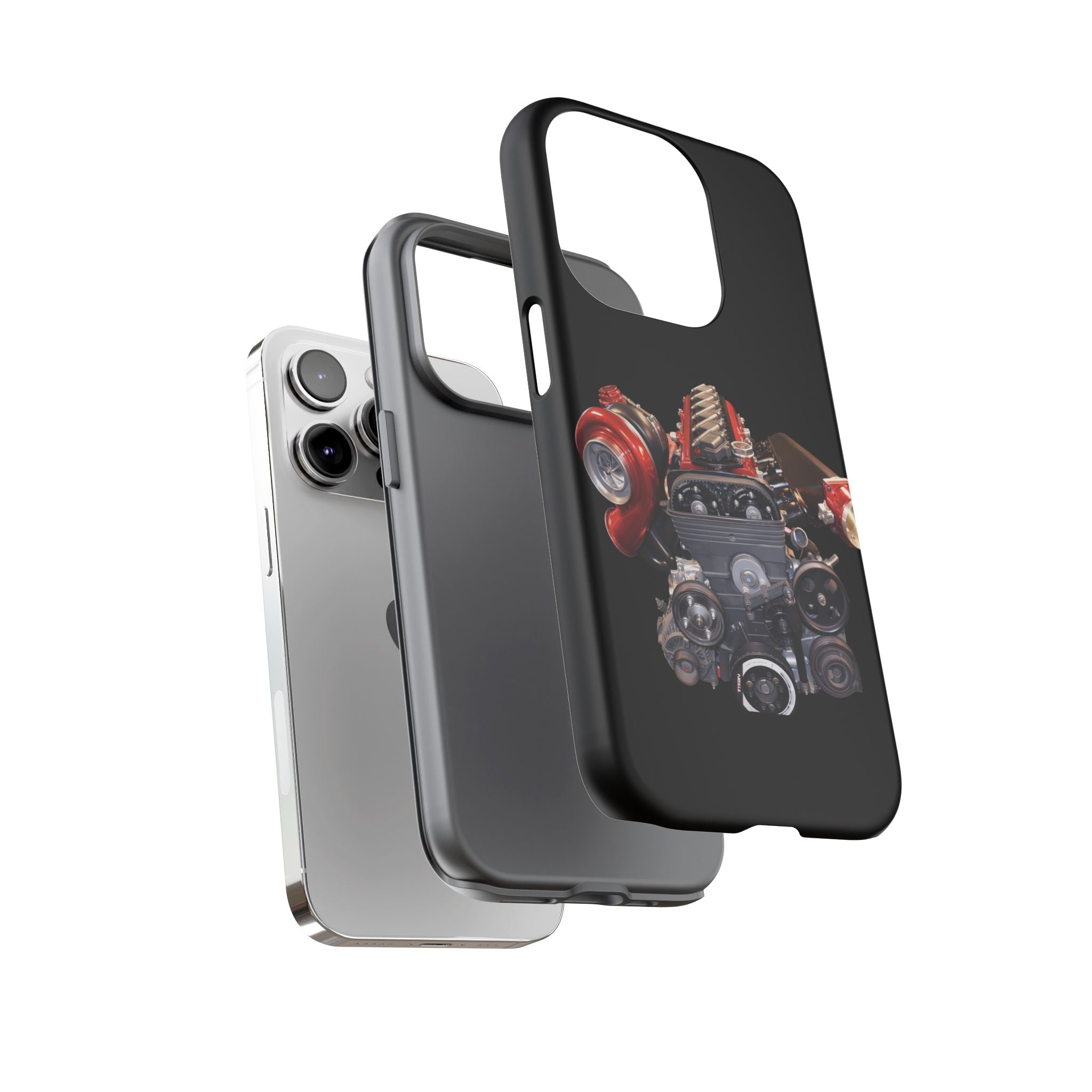 2JZ Phone Case — Black Tough Car Motor Illustration
