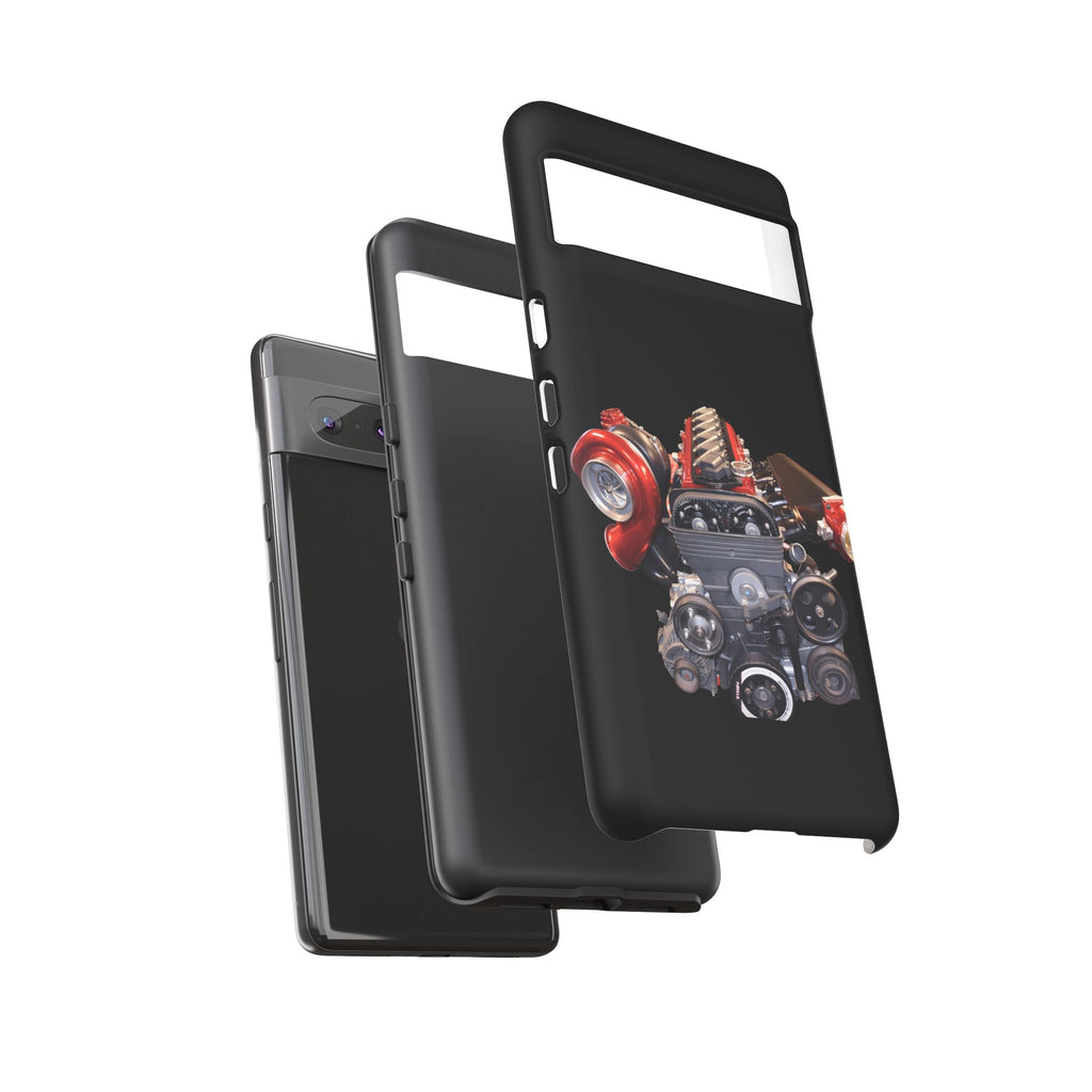 2JZ Phone Case — Black Tough Car Motor Illustration