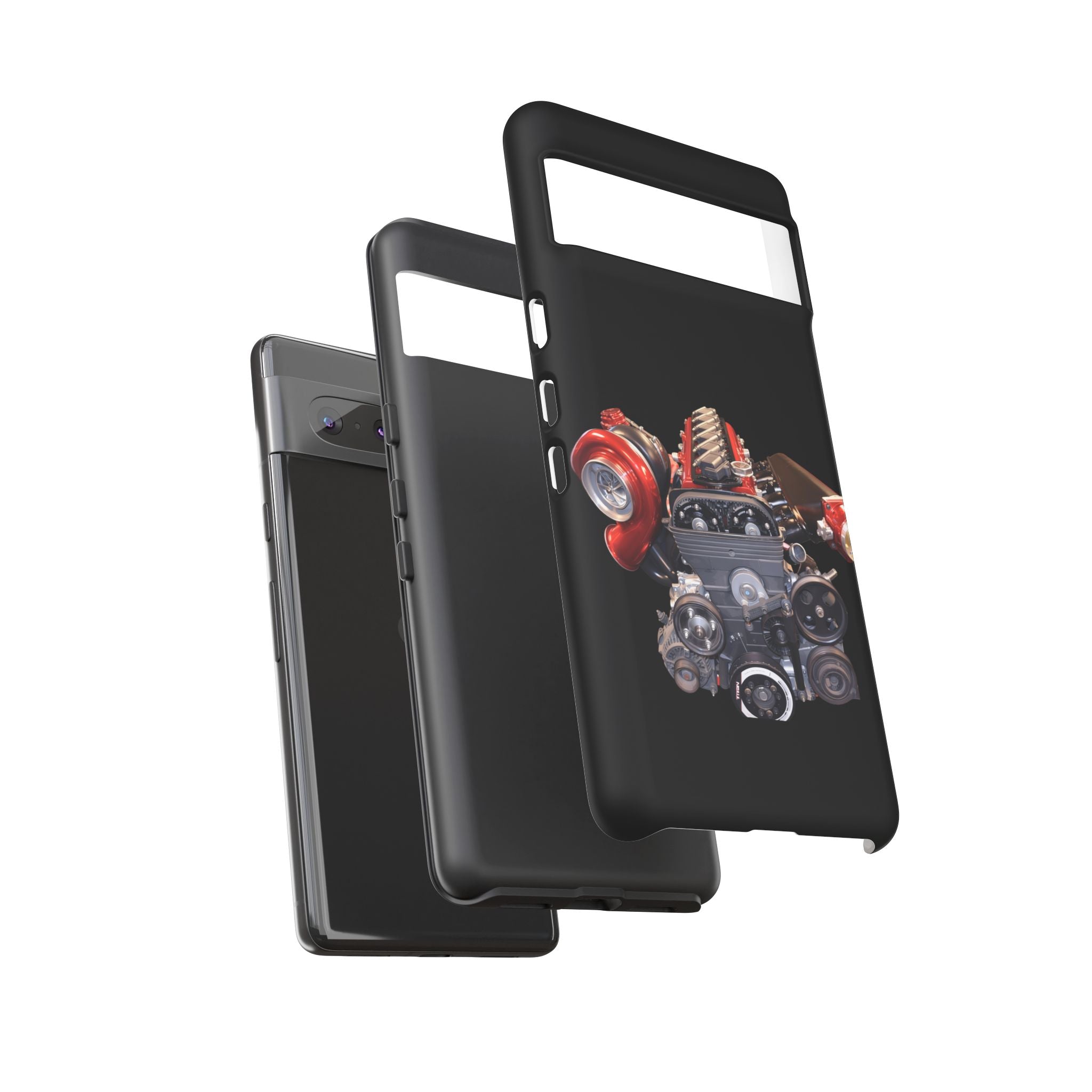 2JZ Phone Case — Black Tough Car Motor Illustration