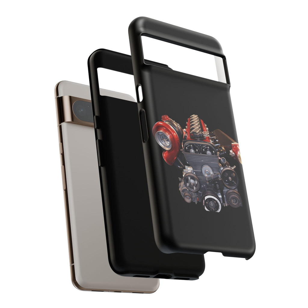 2JZ Phone Case — Black Tough Car Motor Illustration
