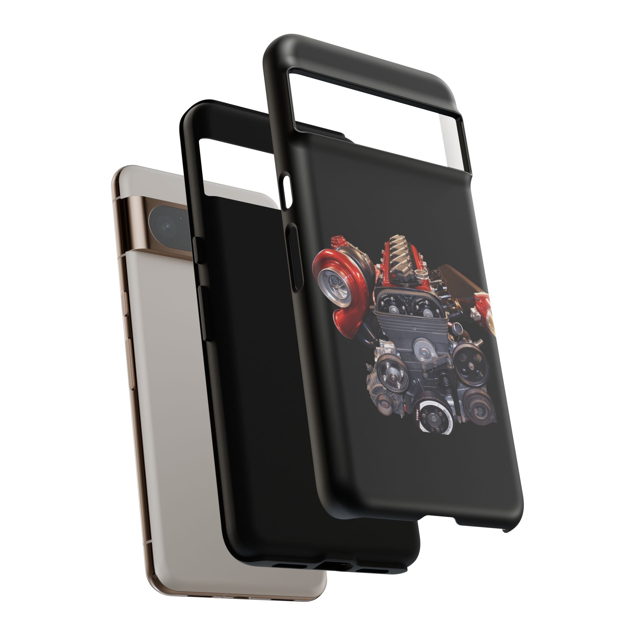 2JZ Phone Case — Black Tough Car Motor Illustration