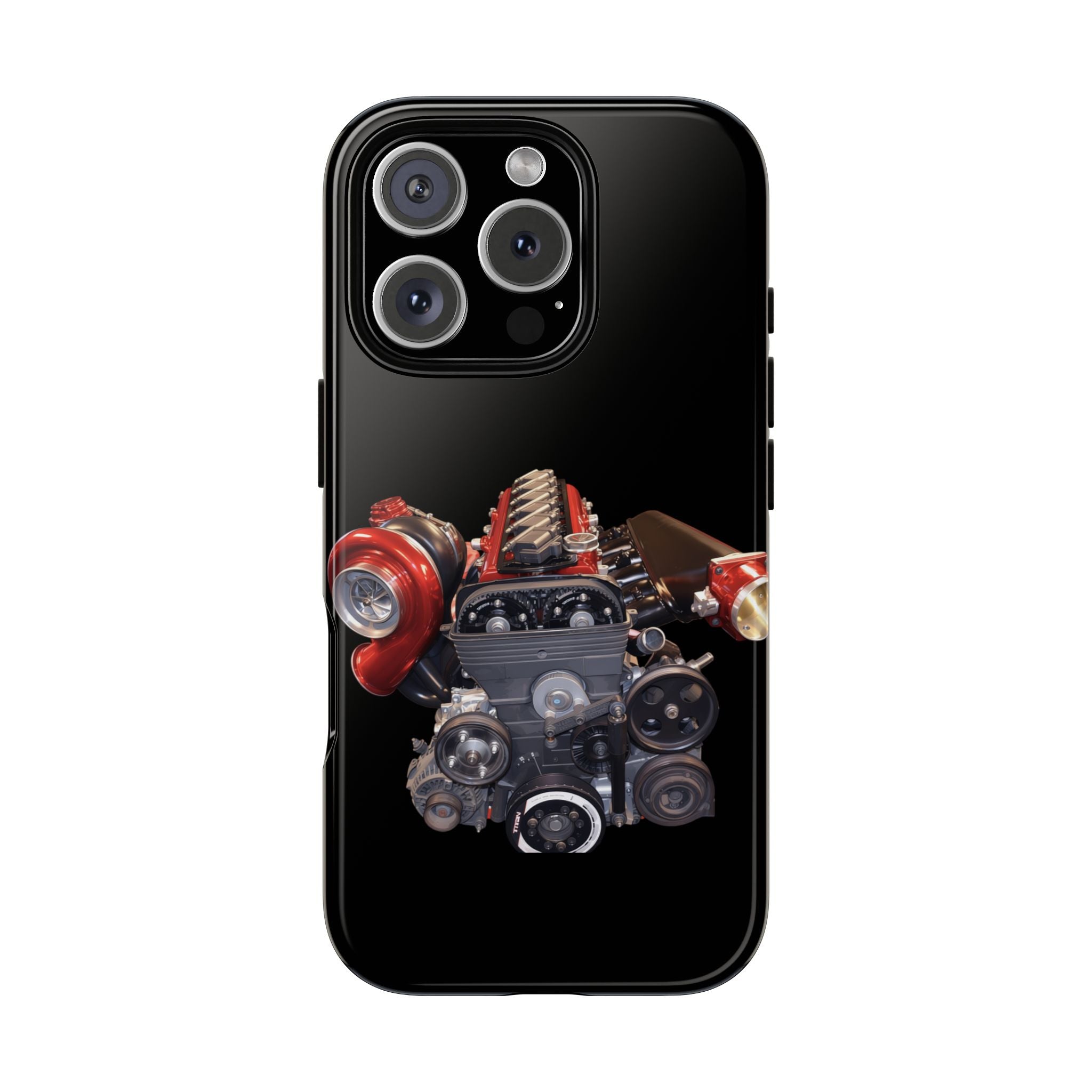 2JZ Phone Case — Black Tough Car Motor Illustration