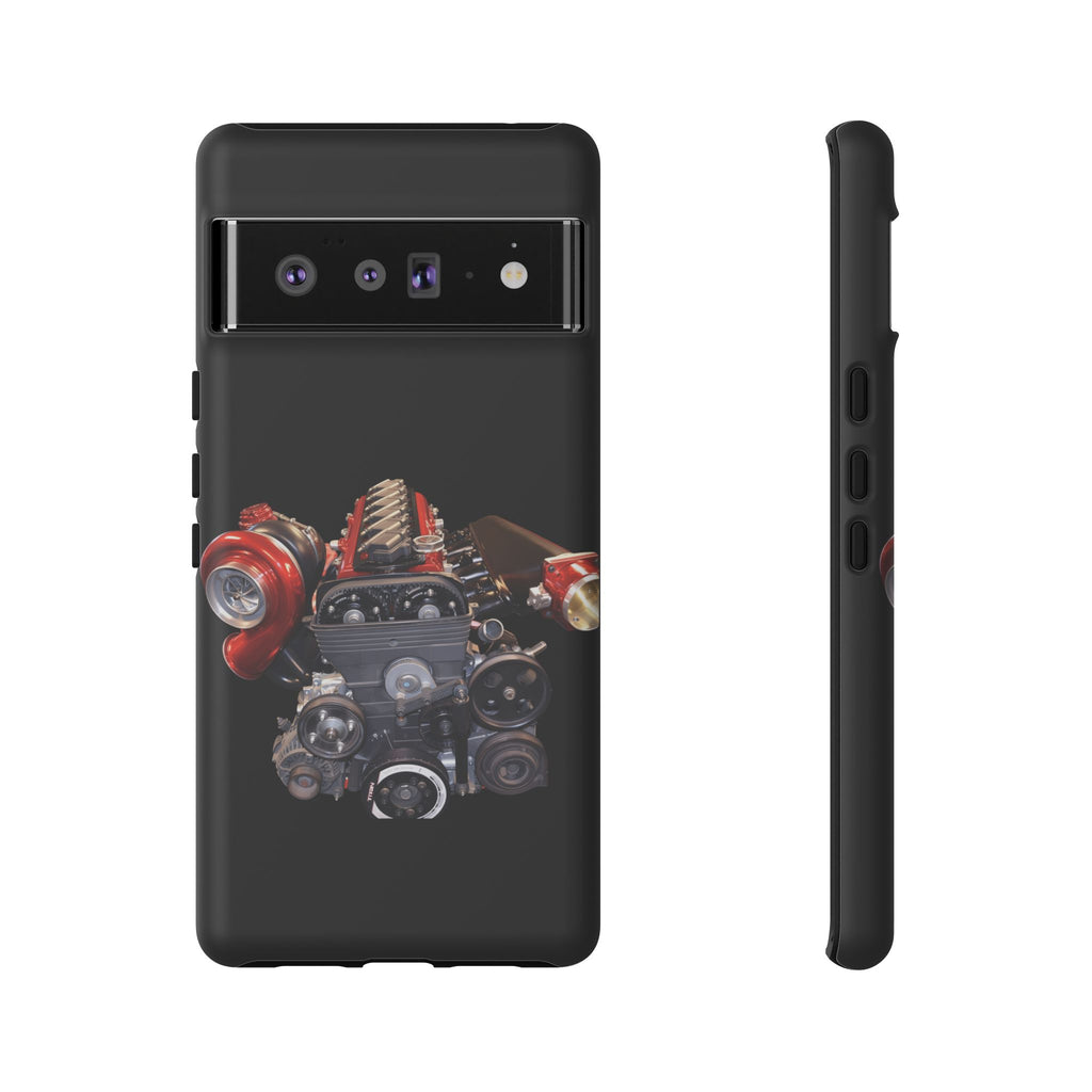 2JZ Phone Case — Black Tough Car Motor Illustration