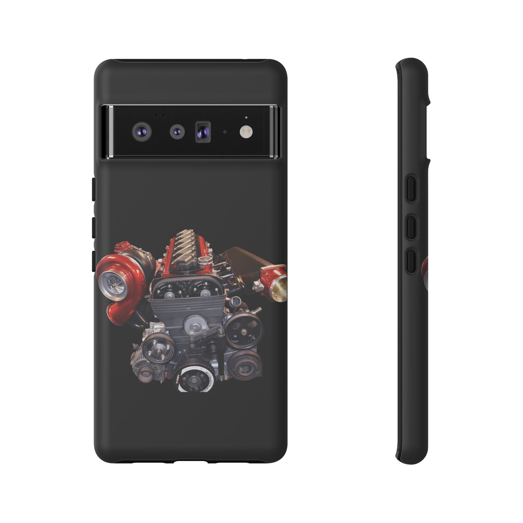 2JZ Phone Case — Black Tough Car Motor Illustration