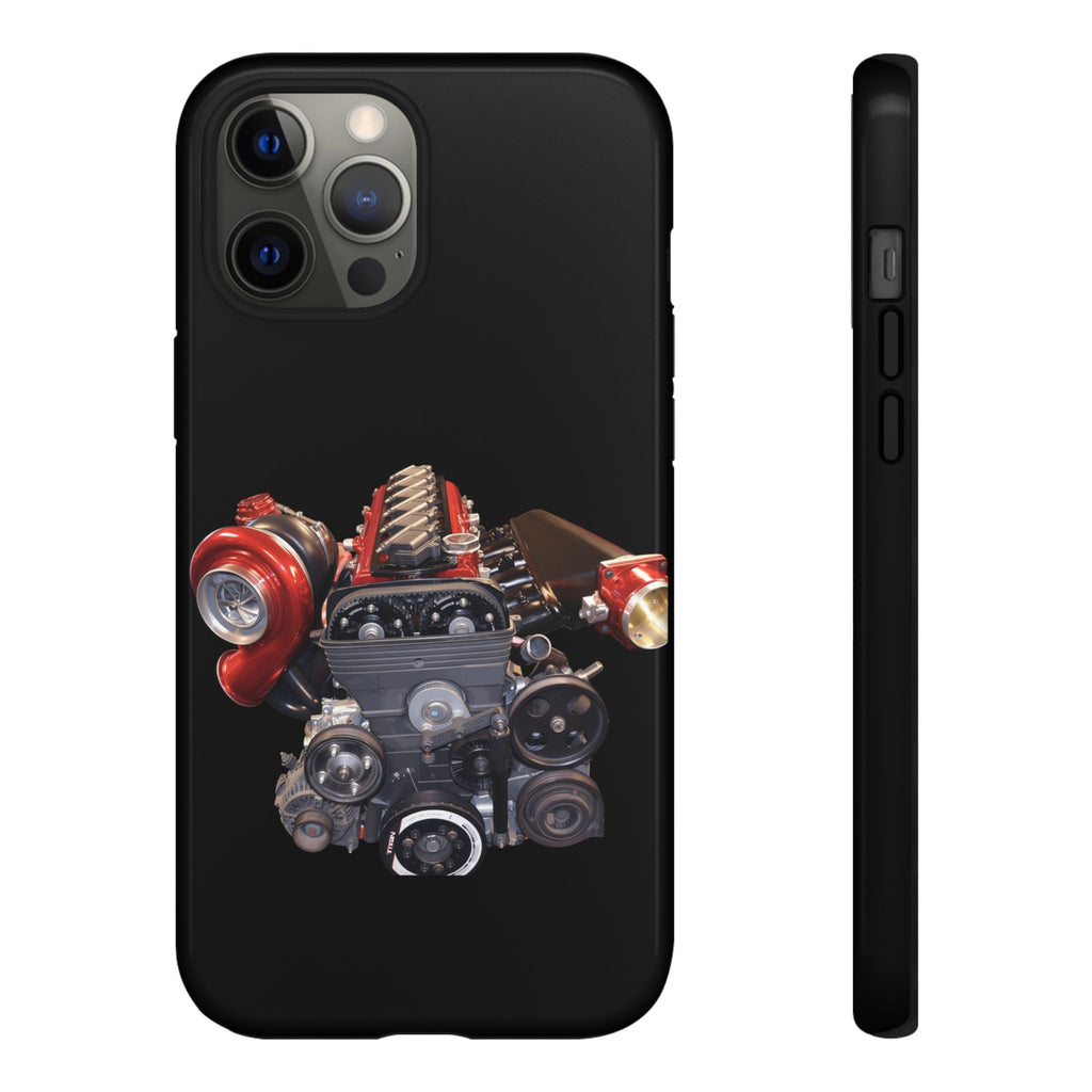 2JZ Phone Case — Black Tough Car Motor Illustration